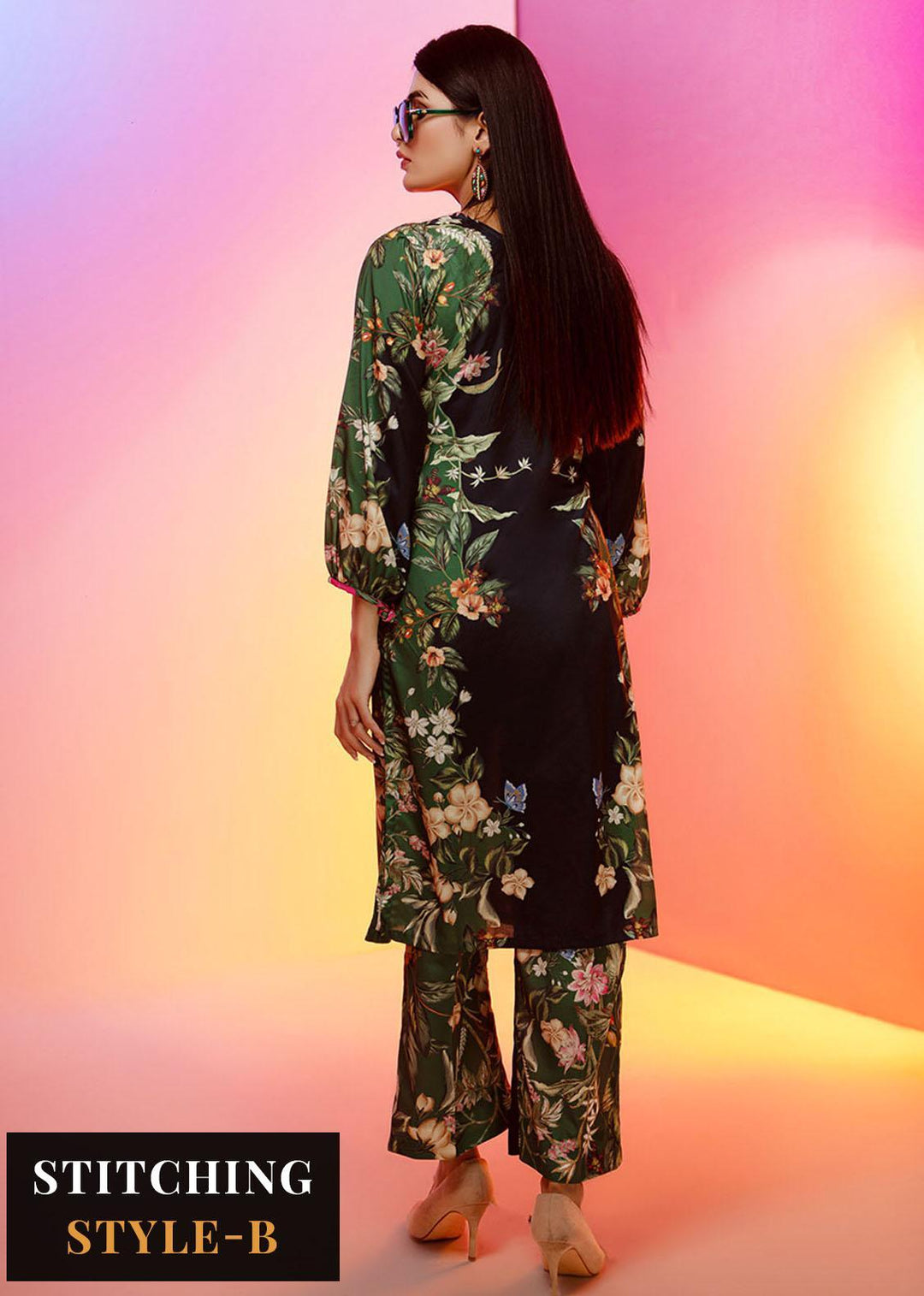 Look-a-Like By Noorma Kaamal Printed Silk Suits Unstitched 2 Piece NK22LL 07 - Casual Collection