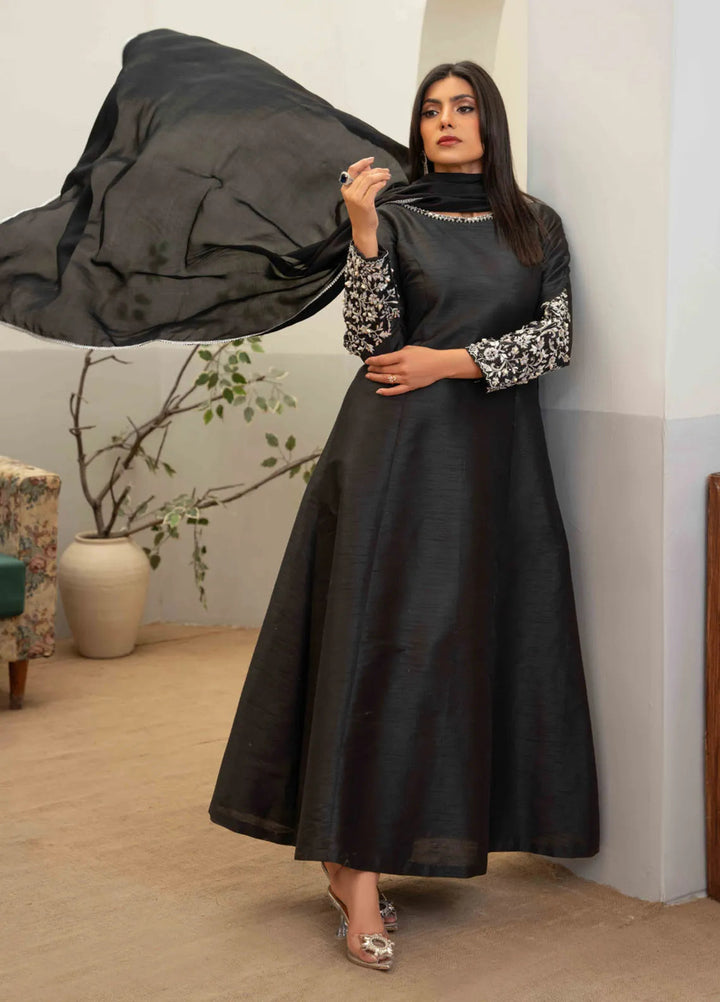 Louis by Hadia Batool Pret Embroidered Indian Raw Silk 3 Piece Suit Caroline