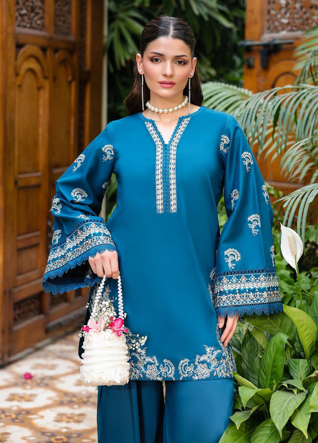 Lovent by Sahane Pret Embroidered Lawn 2 Piece Suit ME23001 Euphoria