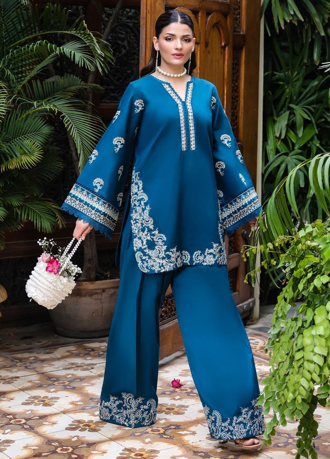 Lovent by Sahane Pret Embroidered Lawn 2 Piece Suit ME23001 Euphoria