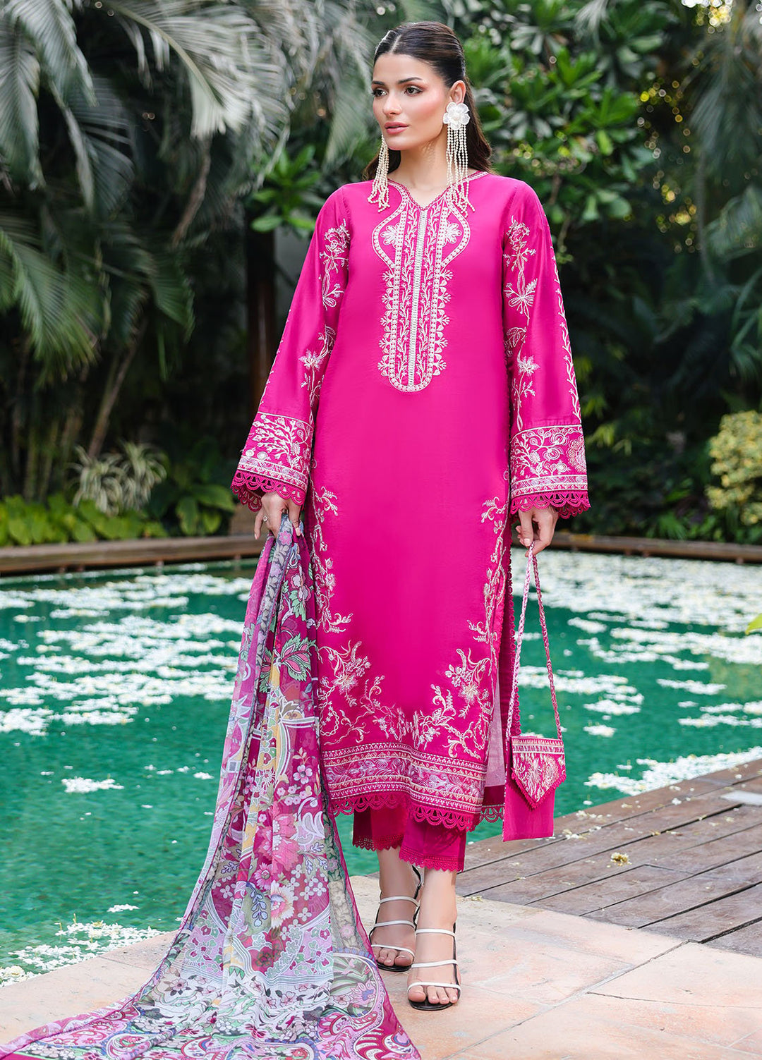 Lovent by Sahane Pret Embroidered Lawn 3 Piece Suit ME23007 Seraph