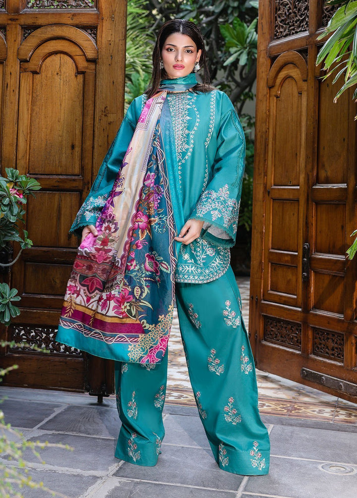 Lovent by Sahane Pret Embroidered Lawn 3 Piece Suit ME23009 Verdelia