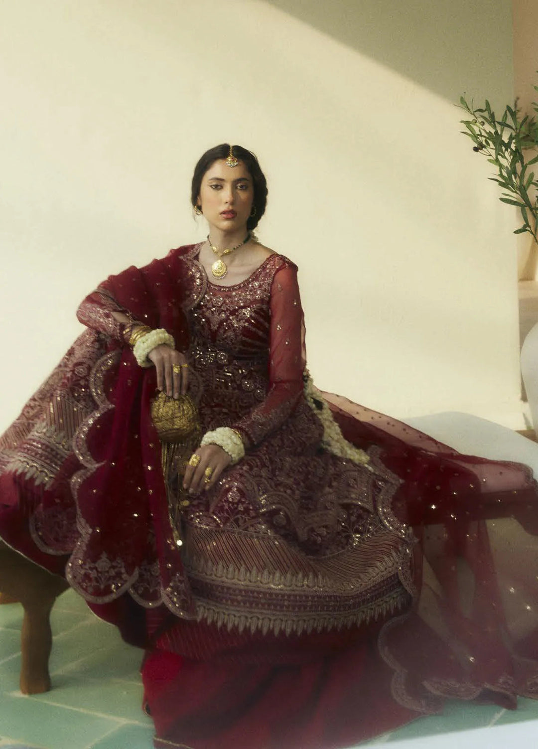 Lovent by Zara Shahjahan Embroidered Organza Suits Unstitched 4 Piece ZS25IW D3 Cherie - Wedding Collection