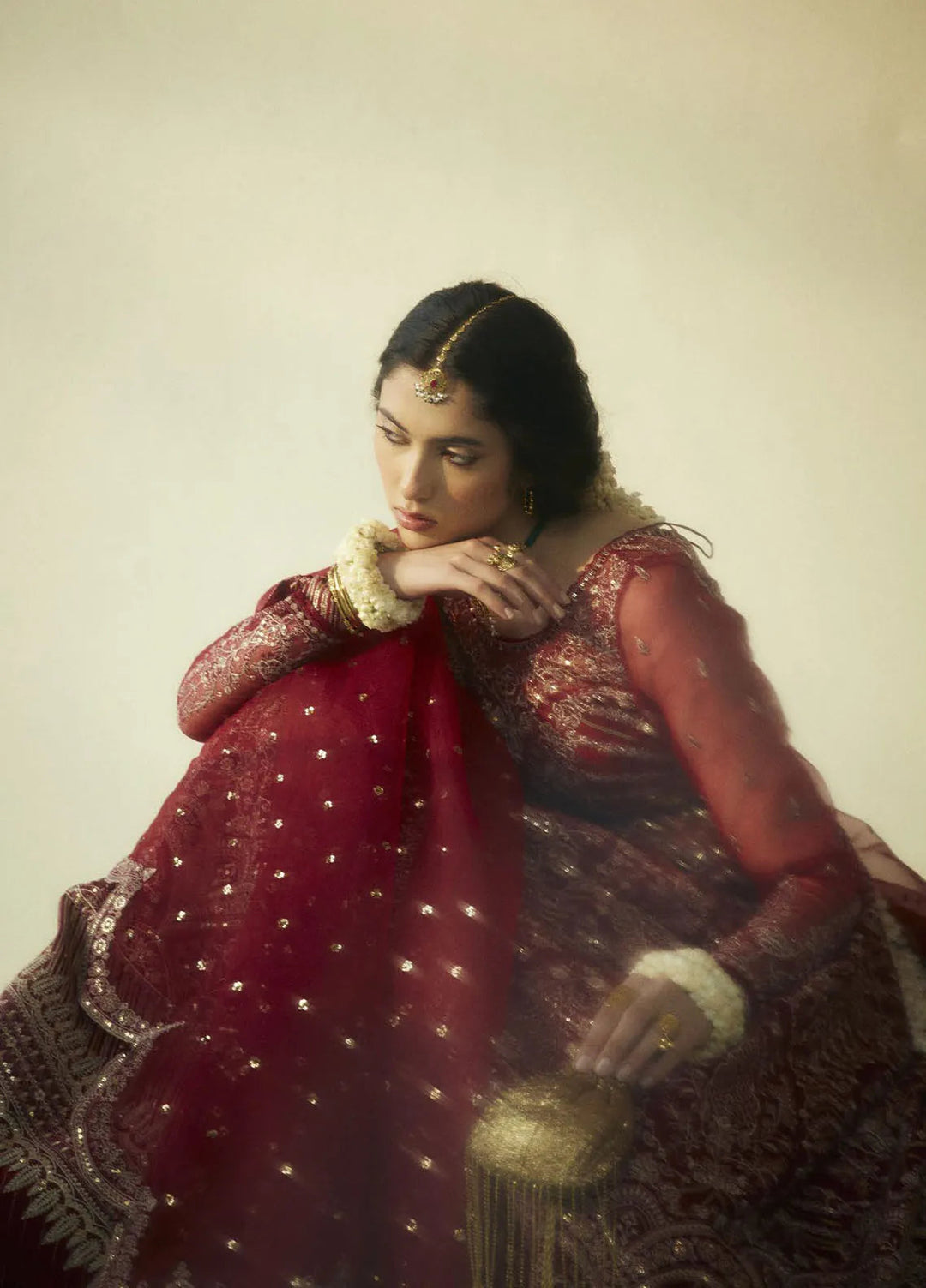 Lovent by Zara Shahjahan Embroidered Organza Suits Unstitched 4 Piece ZS25IW D3 Cherie - Wedding Collection