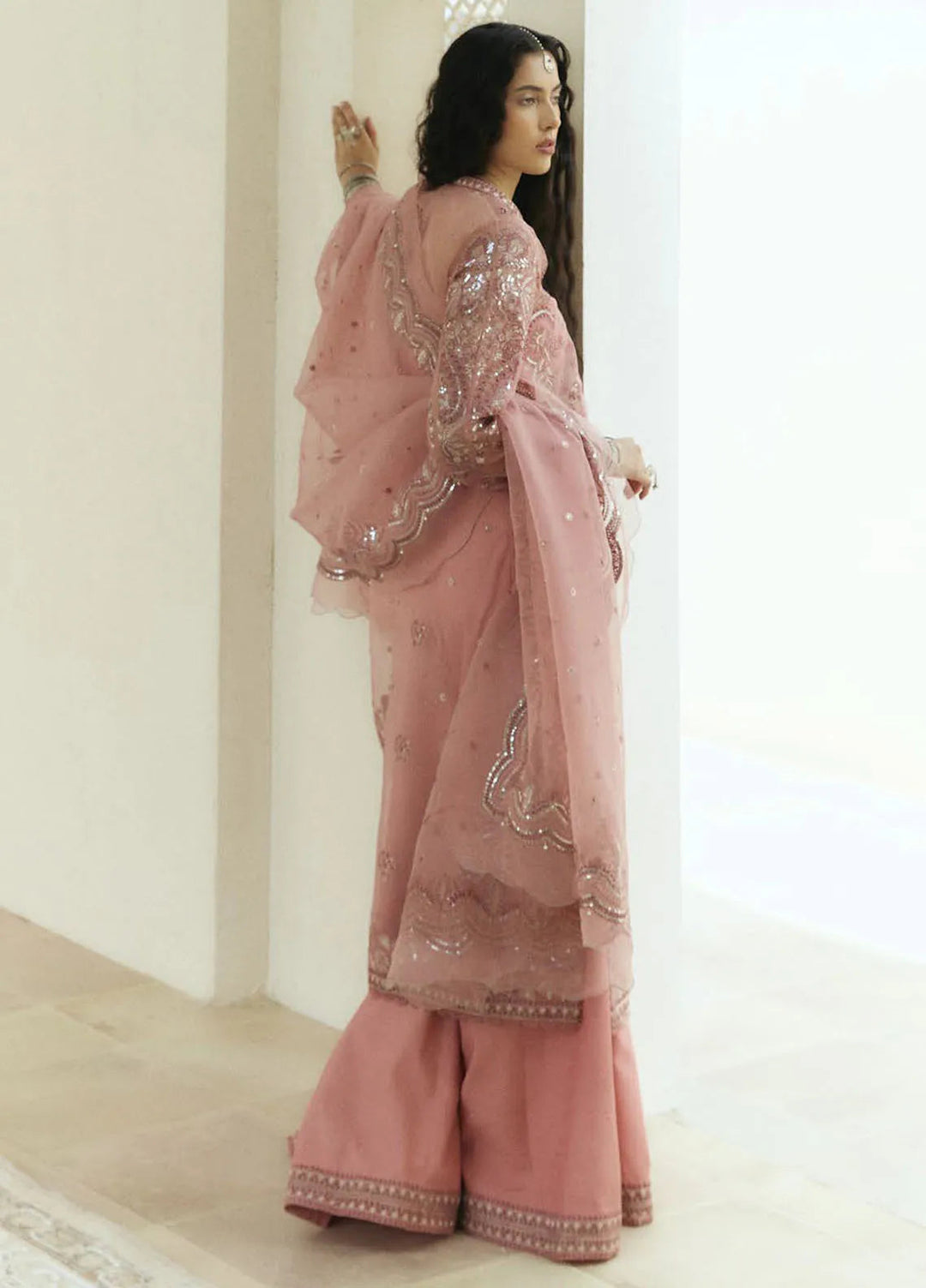 Lovent by Zara Shahjahan Embroidered Organza Suits Unstitched 4 Piece ZS25IW D4 Bisou - Wedding Collection