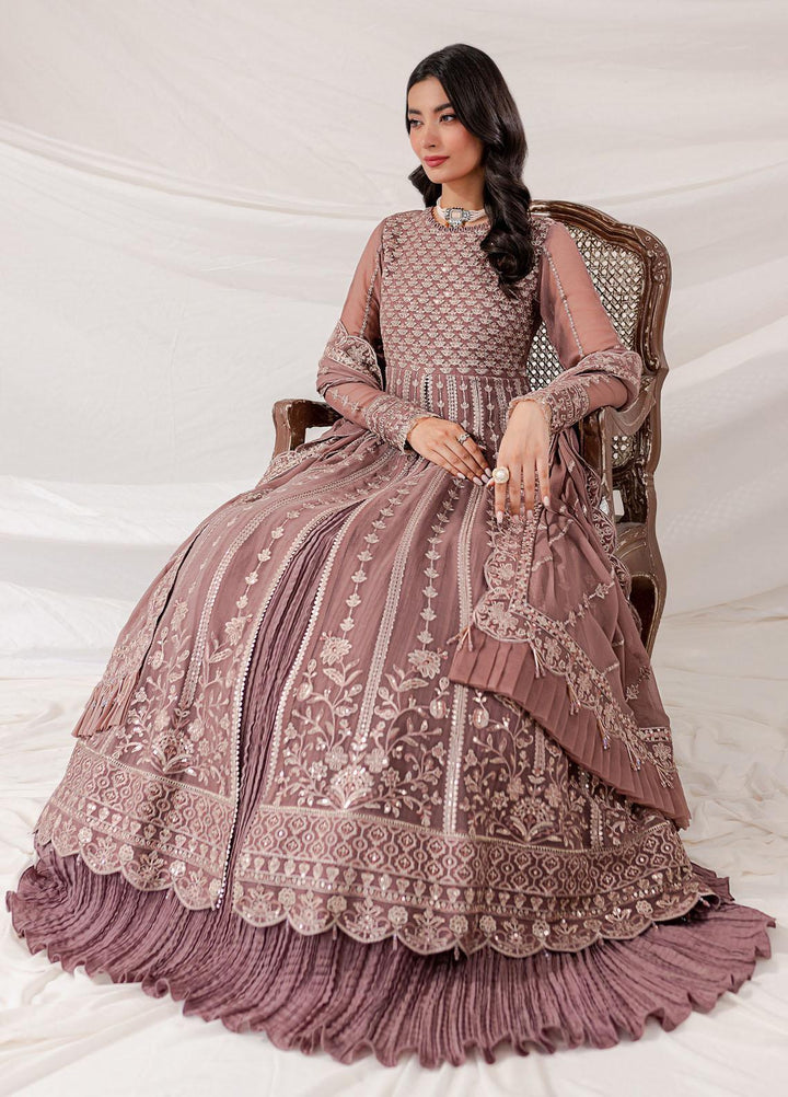 Lumiere By Farasha Embroidered Chiffon Suits Unstitched 3 Piece FSH23LM D-01 Alicia - Luxury Collection