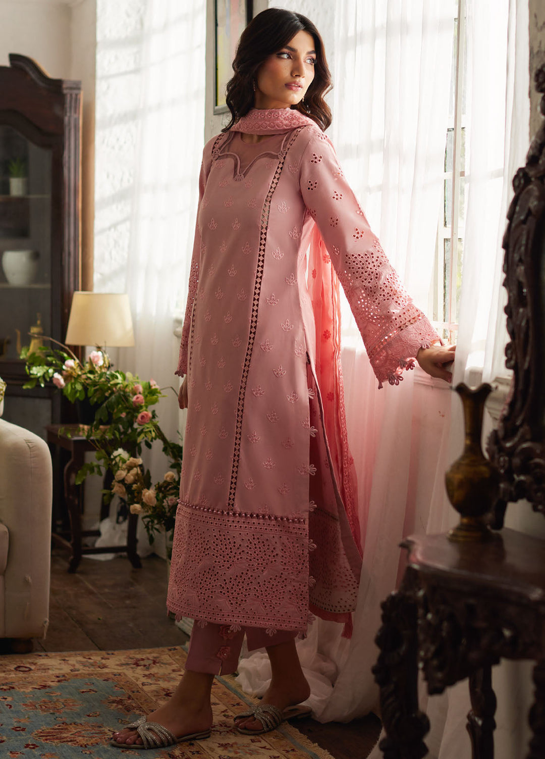 Lumiere by Gulaal Chikankari Lawn Suits Unstitched 3 Piece GL25LC D-01 Zerin - Summer Collection