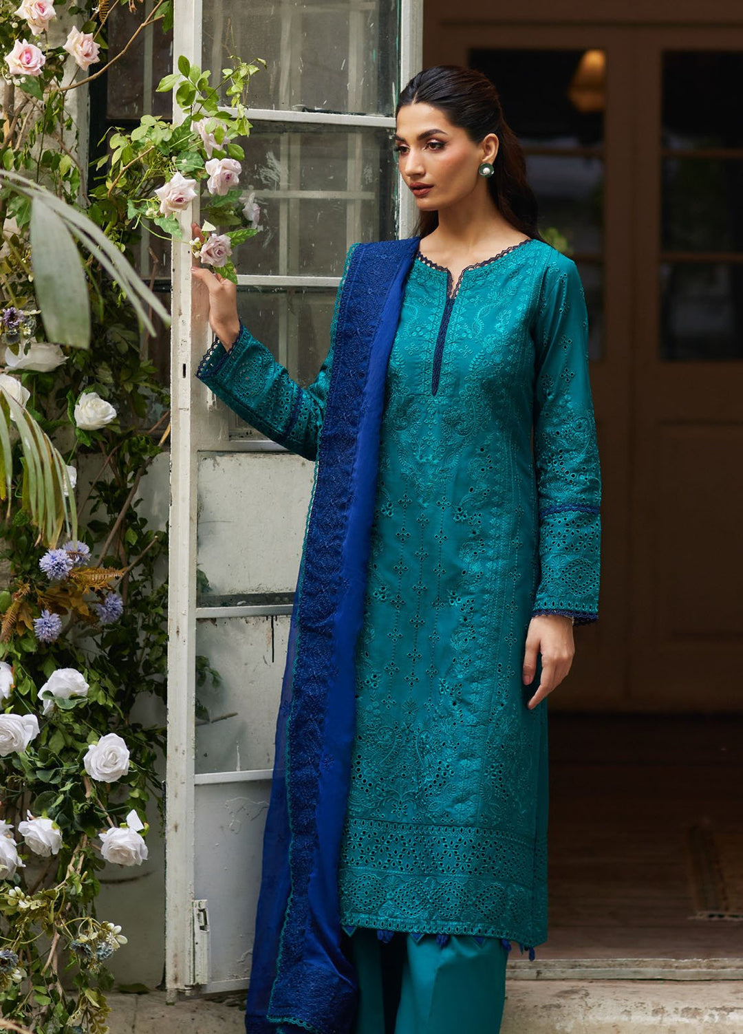 Lumiere by Gulaal Chikankari Lawn Suits Unstitched 3 Piece GL25LC D-04 Azura - Summer Collection
