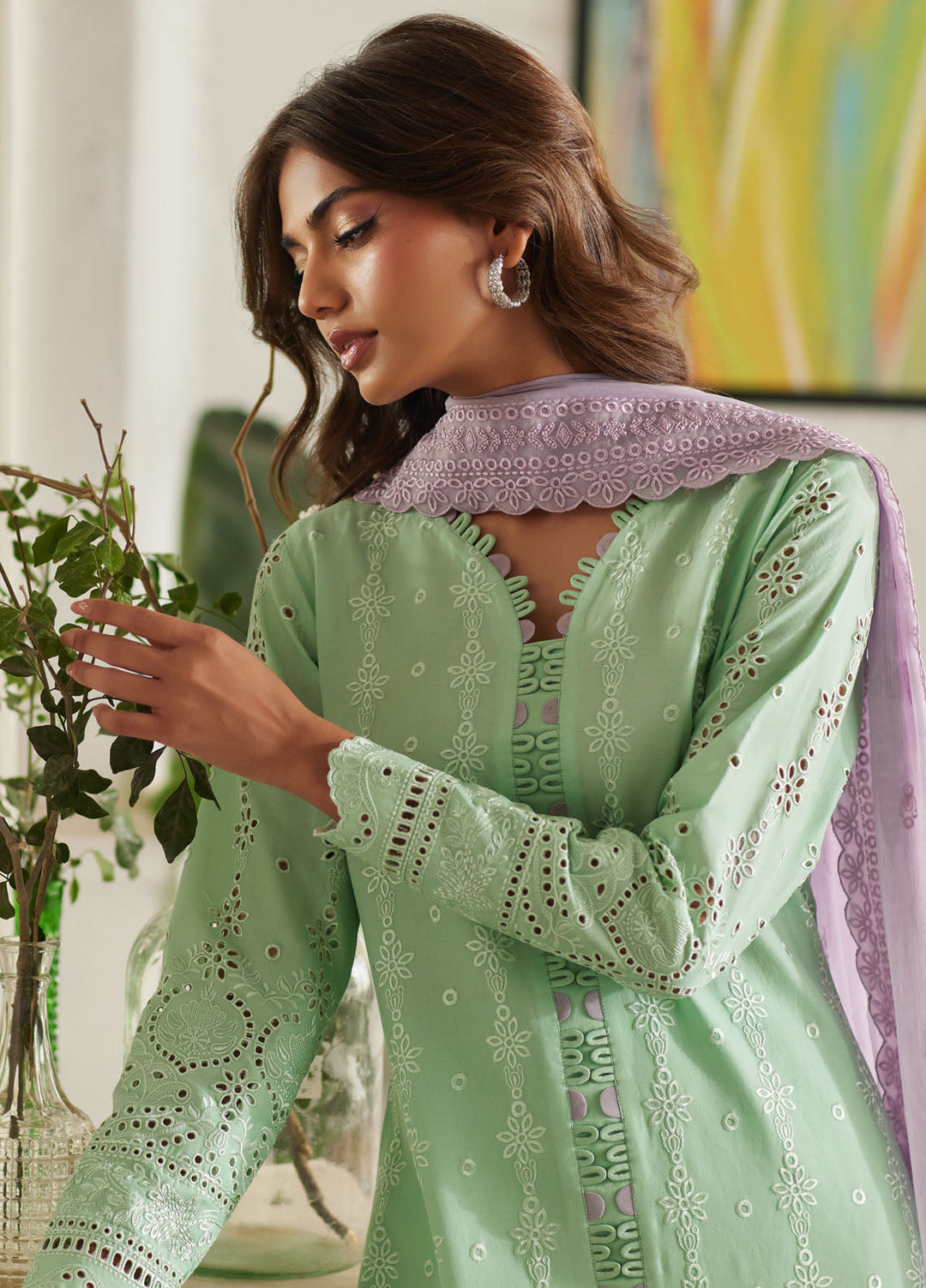 Lumiere by Gulaal Chikankari Lawn Suits Unstitched 3 Piece GL25LC D-07 Alira - Summer Collection