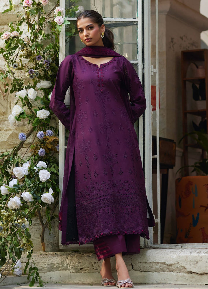 Lumiere by Gulaal Chikankari Lawn Suits Unstitched 3 Piece GL25LC D-09 Amora - Summer Collection