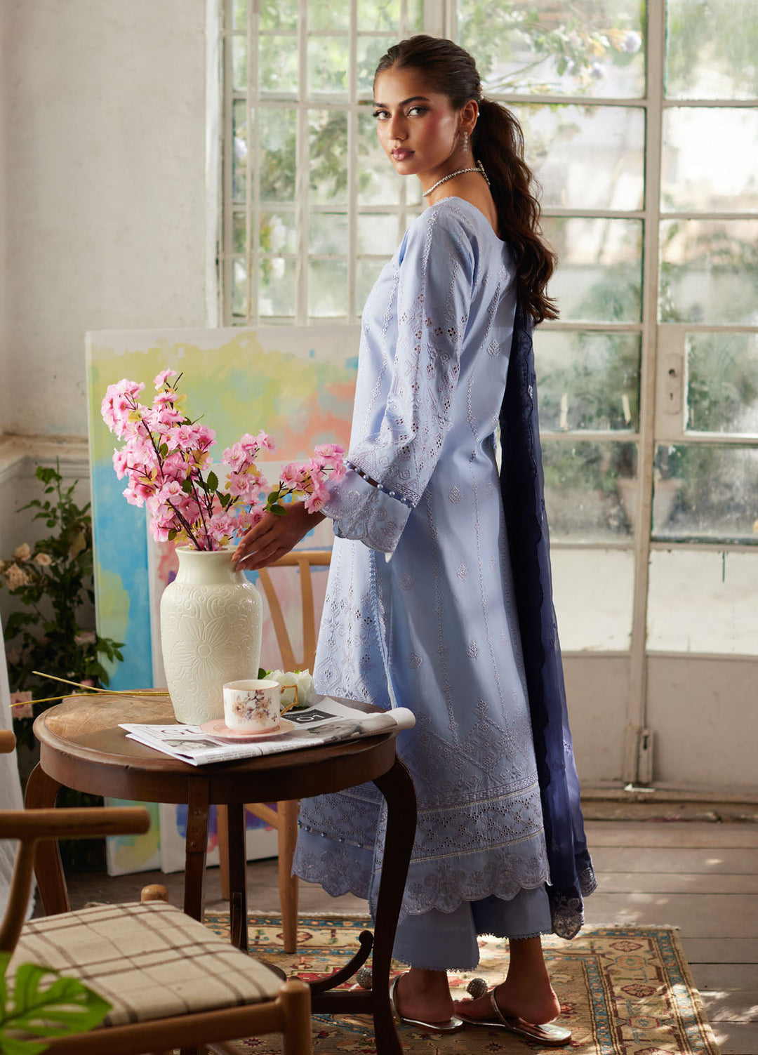 Lumiere by Gulaal Chikankari Lawn Suits Unstitched 3 Piece GL25LC D-10 Zorya - Summer Collection