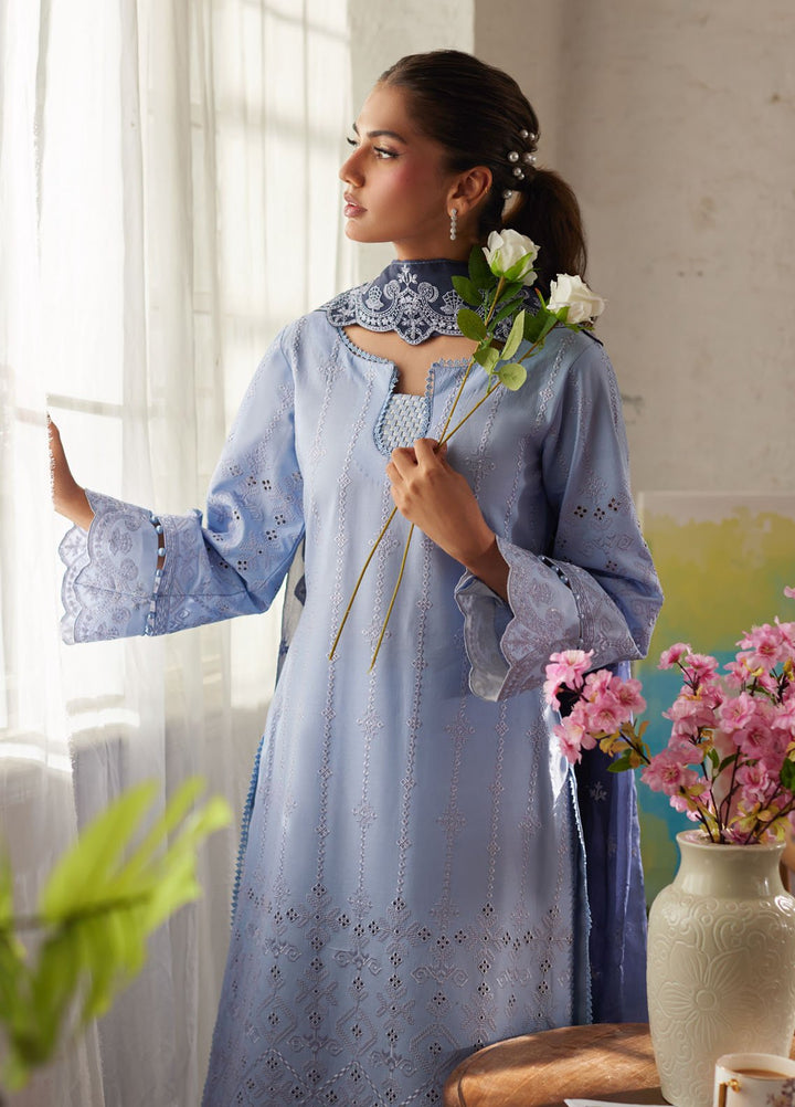 Lumiere by Gulaal Chikankari Lawn Suits Unstitched 3 Piece GL25LC D-10 Zorya - Summer Collection