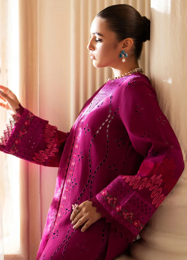 Lumiere By Saad Shaikh Embroidered Silk Suit Unstitched 3 Piece SSK24LF D-04 Arcilla - Formal Collection