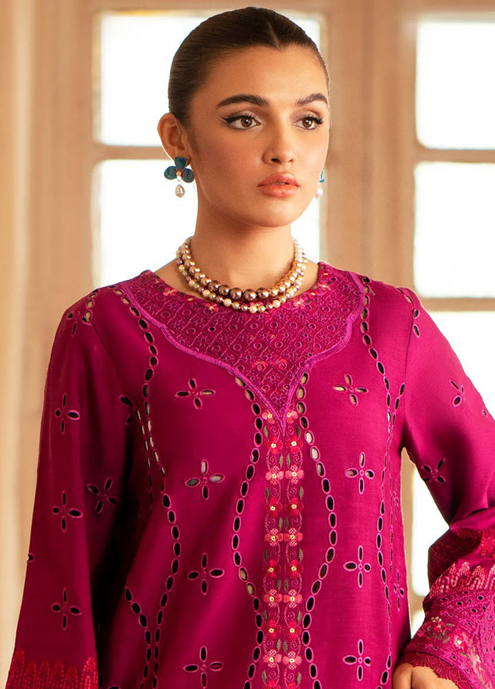 Lumiere By Saad Shaikh Embroidered Silk Suit Unstitched 3 Piece SSK24LF D-04 Arcilla - Formal Collection