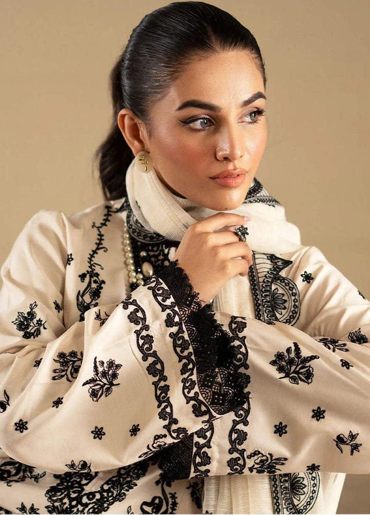 Lumiere By Saad Shaikh Embroidered Silk Suit Unstitched 3 Piece SSK24LF D-05 Stellaire - Formal Collection