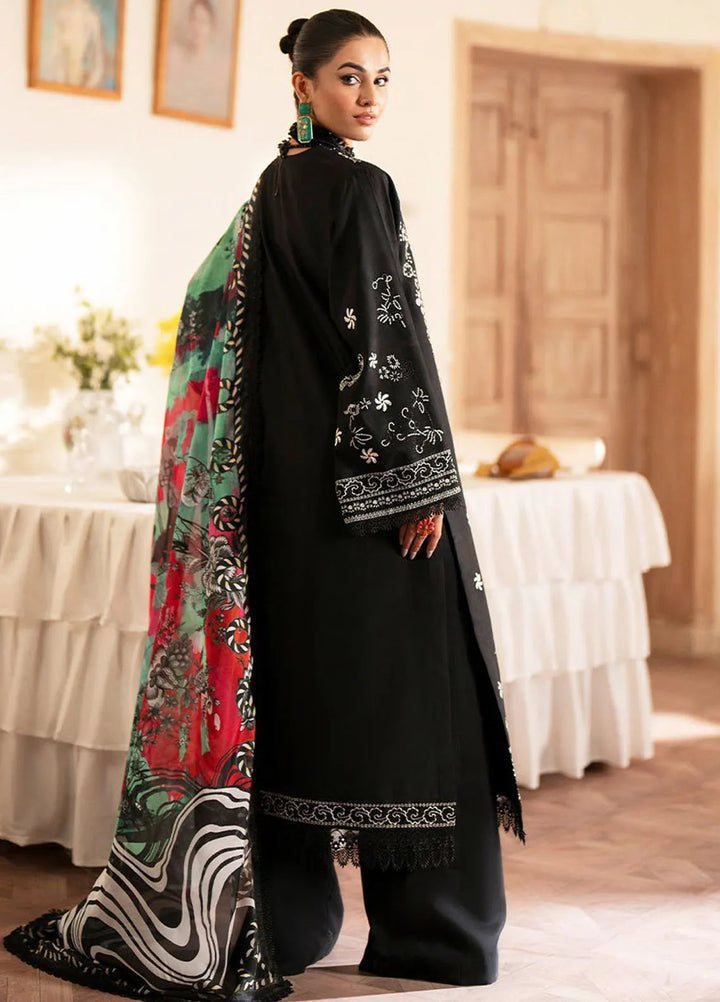 Lumiere By Saad Shaikh Embroidered Silk Suit Unstitched 3 Piece SSK24LF D-06 Siena - Formal Collection