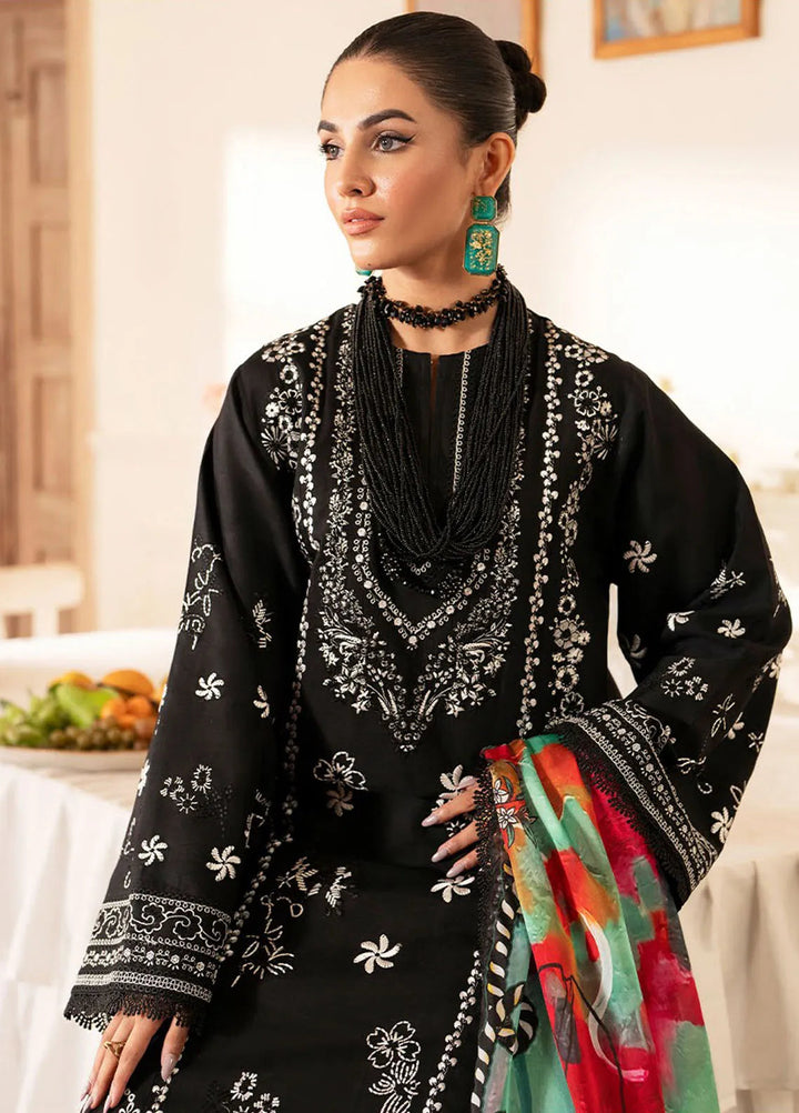 Lumiere By Saad Shaikh Embroidered Silk Suit Unstitched 3 Piece SSK24LF D-06 Siena - Formal Collection