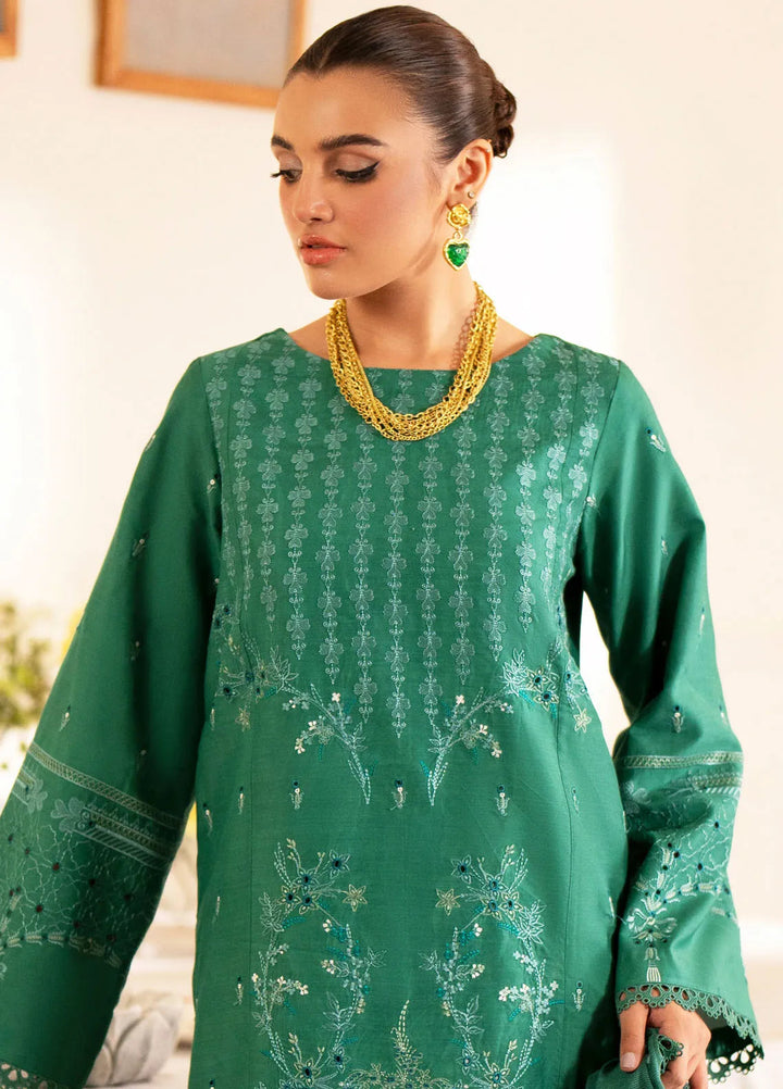 Lumiere By Saad Shaikh Embroidered Silk Suit Unstitched 3 Piece SSK24LF D-08 Opalo - Formal Collection