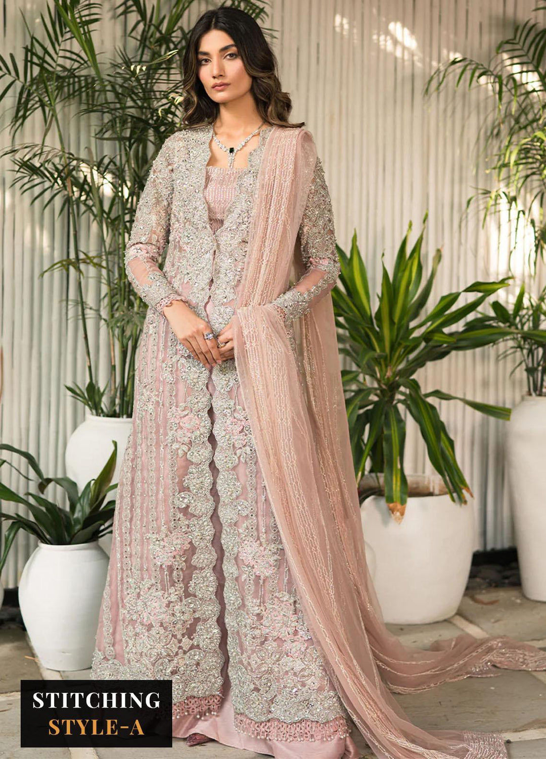 Lumiere By Saira Rizwan Embroidered Organza Suits Unstitched 4 Piece SR23LF SR-01 Ella - Festive Collection
