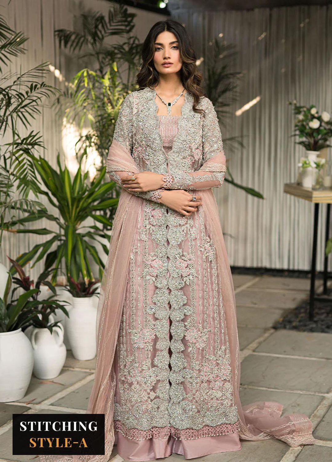 Lumiere By Saira Rizwan Embroidered Organza Suits Unstitched 4 Piece SR23LF SR-01 Ella - Festive Collection