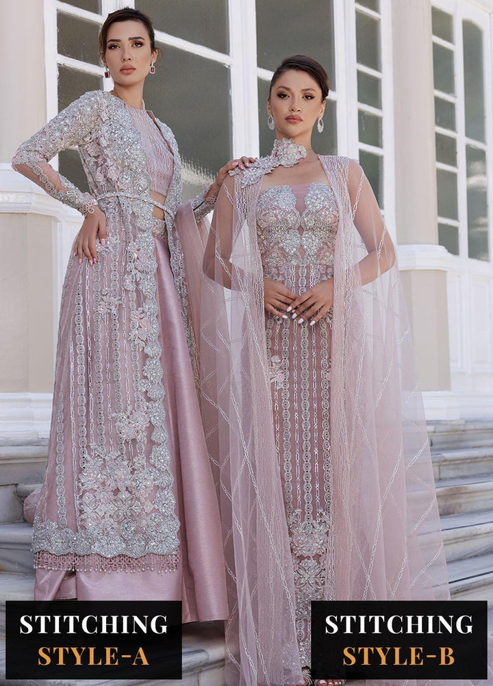 Lumiere By Saira Rizwan Embroidered Organza Suits Unstitched 4 Piece SR23LF SR-01 Ella - Festive Collection