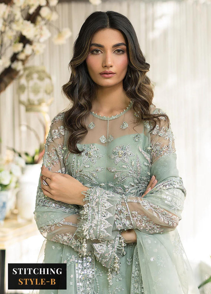 Lumiere By Saira Rizwan Embroidered Organza Suits Unstitched 4 Piece SR23LF SR-03 Talya - Festive Collection