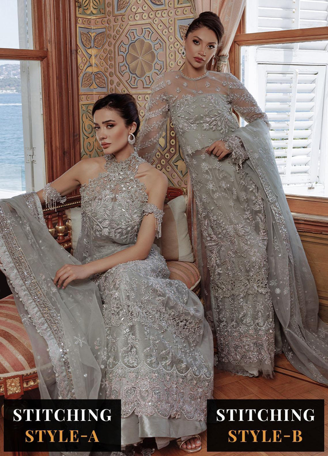 Lumiere By Saira Rizwan Embroidered Organza Suits Unstitched 4 Piece SR23LF SR-03 Talya - Festive Collection