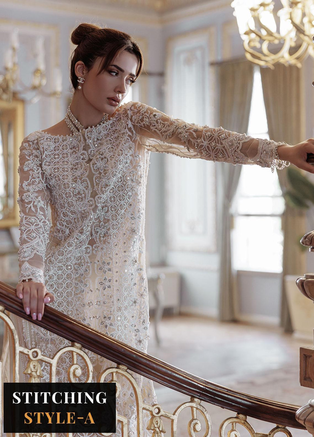 Lumiere By Saira Rizwan Embroidered Organza Suits Unstitched 4 Piece SR23LF SR-04 Daisy - Festive Collection