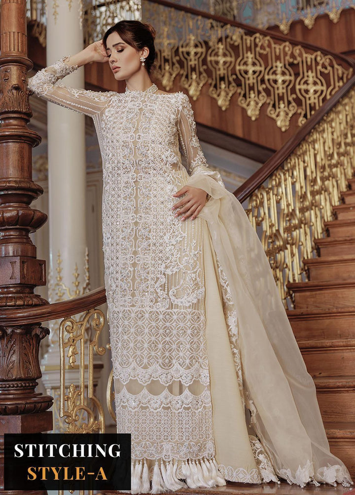 Lumiere By Saira Rizwan Embroidered Organza Suits Unstitched 4 Piece SR23LF SR-04 Daisy - Festive Collection