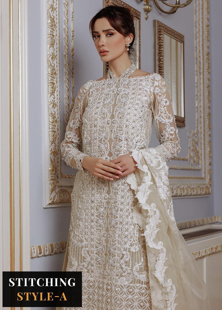 Lumiere By Saira Rizwan Embroidered Organza Suits Unstitched 4 Piece SR23LF SR-04 Daisy - Festive Collection