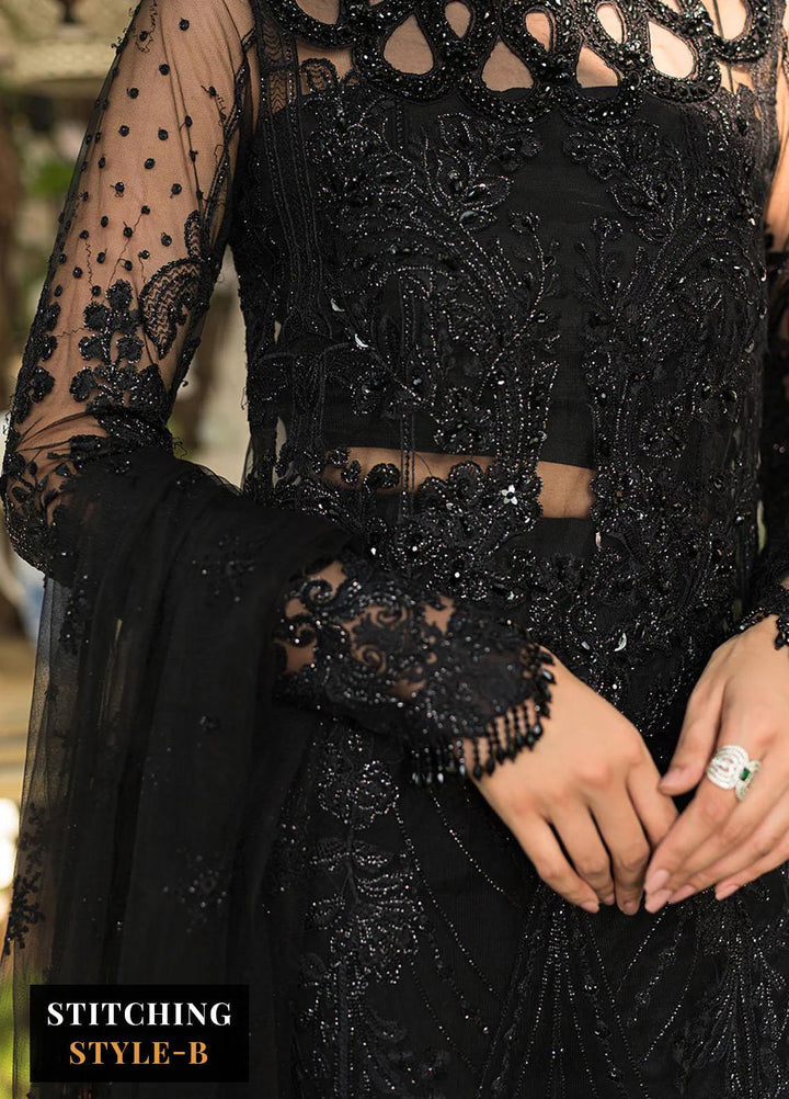 Lumiere By Saira Rizwan Embroidered Net Suits Unstitched 4 Piece SR23LF SR-05 Stela - Festive Collection