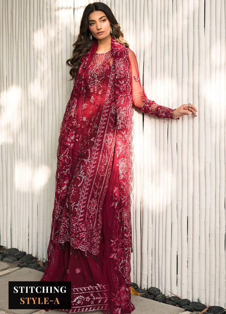 Lumiere By Saira Rizwan Embroidered Net Suits Unstitched 4 Piece SR23LF SR-06 Remy - Festive Collection