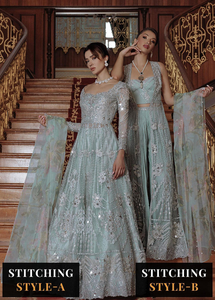 Lumiere By Saira Rizwan Embroidered Net Suits Unstitched 4 Piece SR23LF SR-07 Amu - Festive Collection