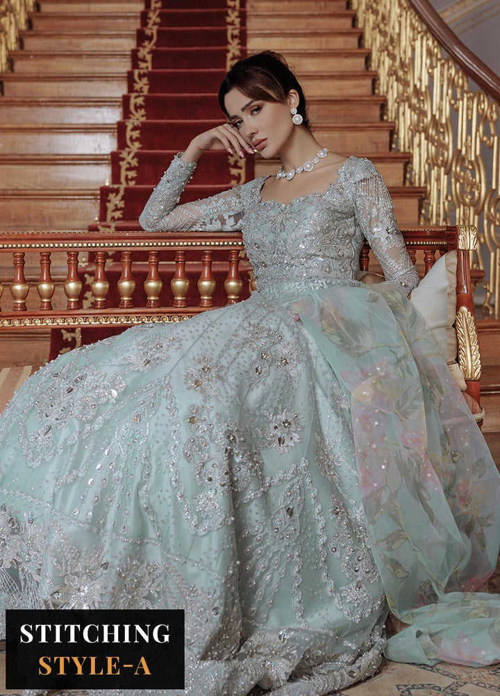 Lumiere By Saira Rizwan Embroidered Net Suits Unstitched 4 Piece SR23LF SR-07 Amu - Festive Collection