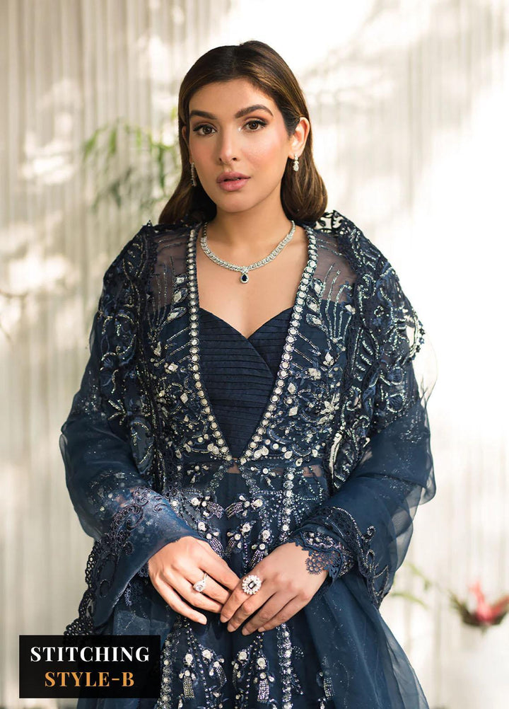 Lumiere By Saira Rizwan Embroidered Organza Suits Unstitched 4 Piece SR23LF SR-08 Shay - Festive Collection