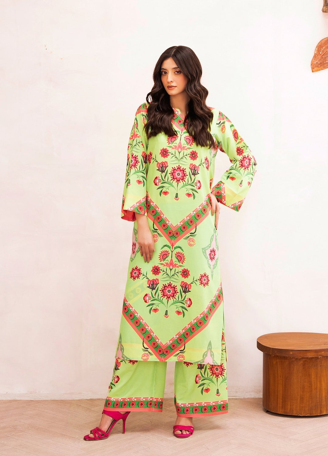 Lumina by Reet Clothing Pret Printed Cotton 2 Piece Suit Anemona