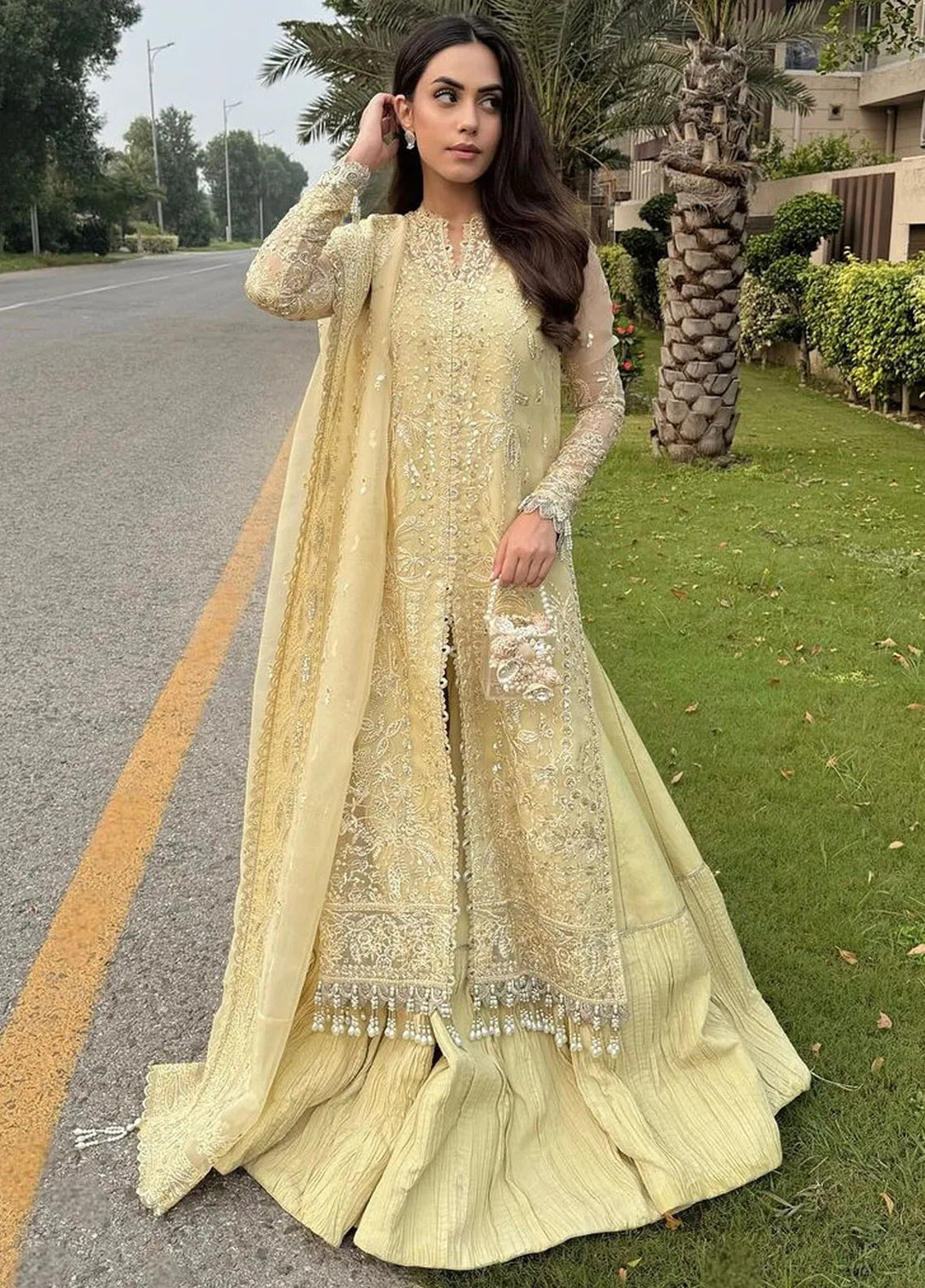 Luminara By Ayzel Embroidered Organza Suit Unstitched 3 Piece AAF24L AWF-02 Leia - Formal Collection