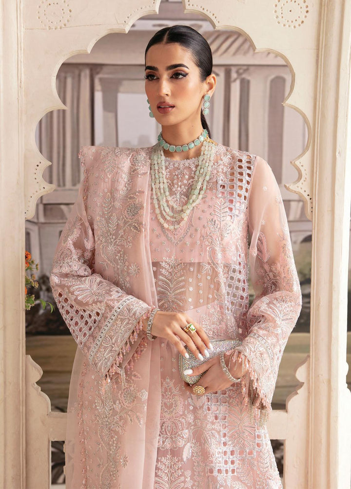 Luminara By Ayzel Embroidered Organza Suits Unstitched 3 Piece AAF23L Gaura - Wedding Collection