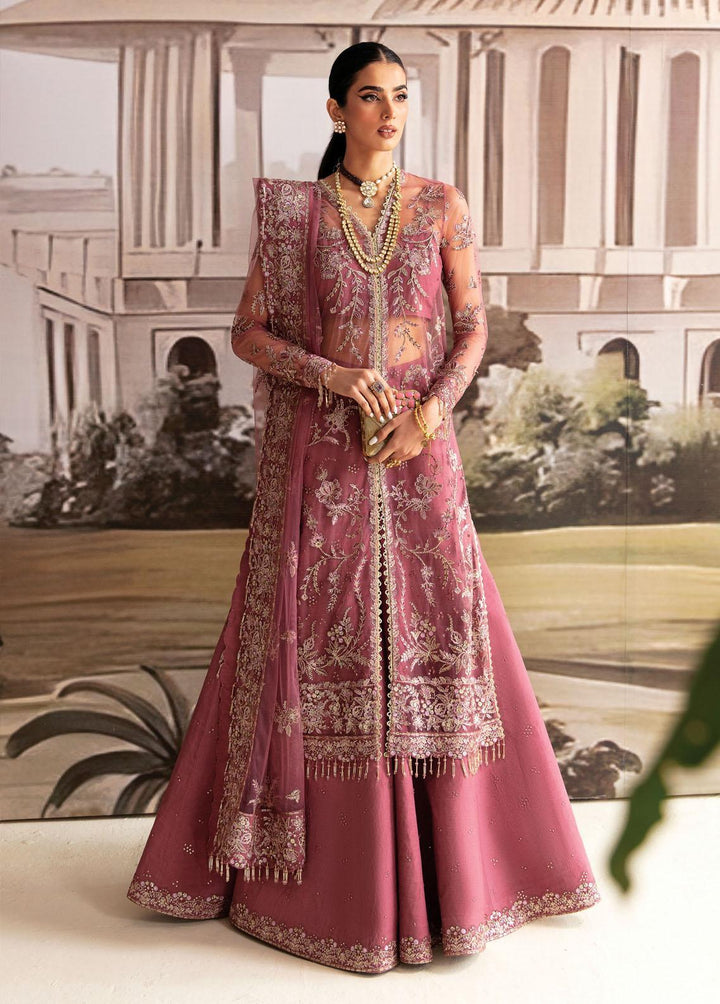 Luminara By Ayzel Embroidered Net Suits Unstitched 3 Piece AAF23L Pansy - Wedding Collection