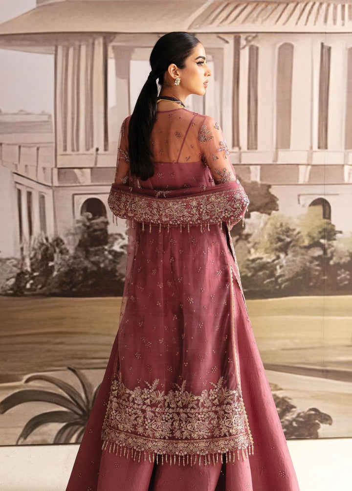 Luminara By Ayzel Embroidered Net Suits Unstitched 3 Piece AAF23L Pansy - Wedding Collection