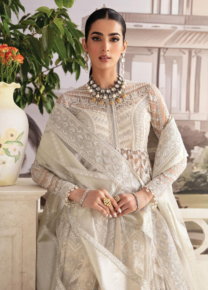 Luminara By Ayzel Embroidered Net Suits Unstitched 3 Piece AAF23L Perla - Wedding Collection