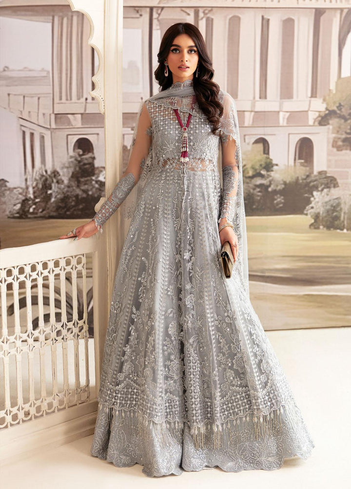 Luminara By Ayzel Embroidered Net Suits Unstitched 3 Piece AAF23L Pyrite - Wedding Collection
