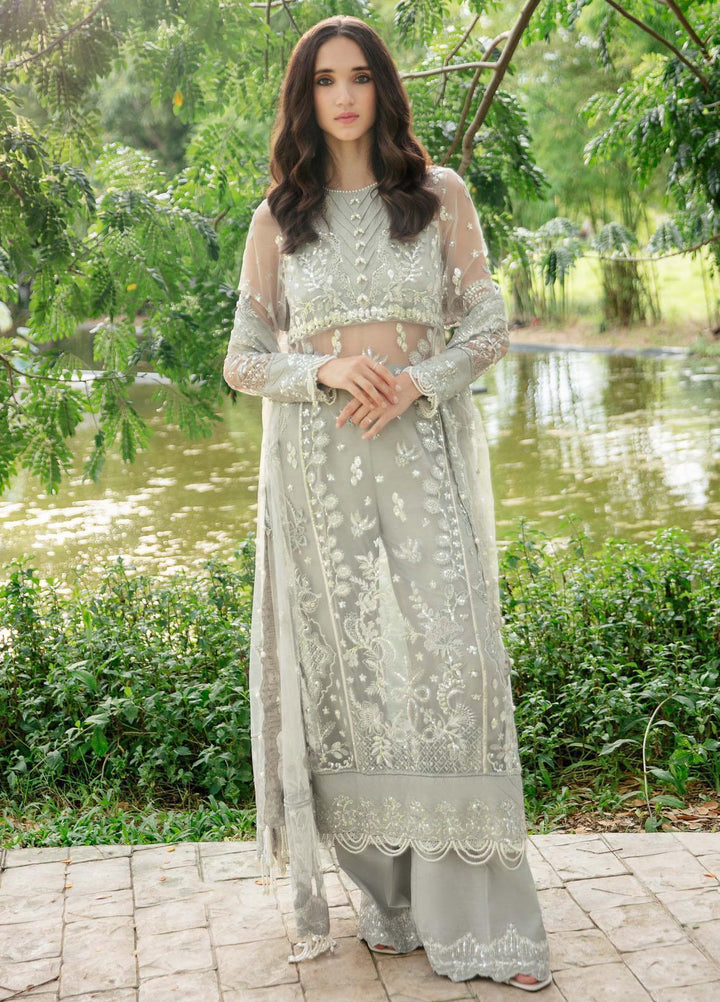 Luminous By Saad Shaikh Embroidered Net Suits Unstitched 4 Piece SSK23L Ilana - Formal Collection