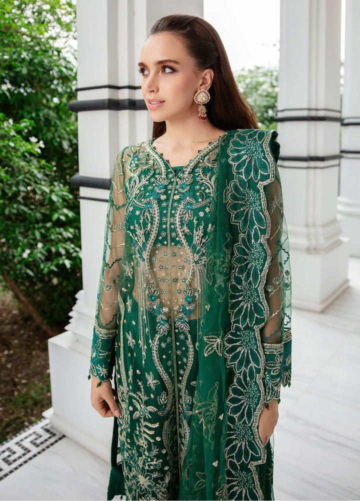 Luminous By Saad Shaikh Embroidered Net Suits Unstitched 4 Piece SSK23L Ravena - Formal Collection