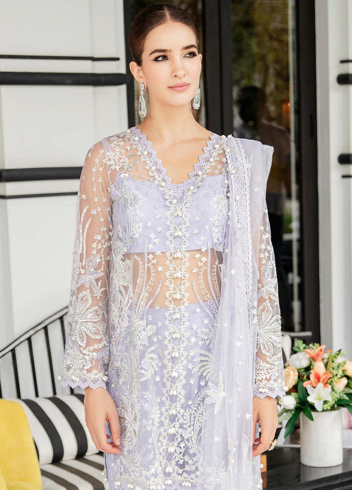 Luminous By Saad Shaikh Embroidered Net Suits Unstitched 4 Piece SSK23L Zarin - Formal Collection