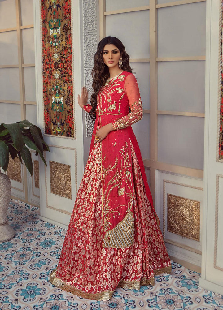 Lussoro Luxury Pret  Organza 3 Piece Dress LR22PF RA-002