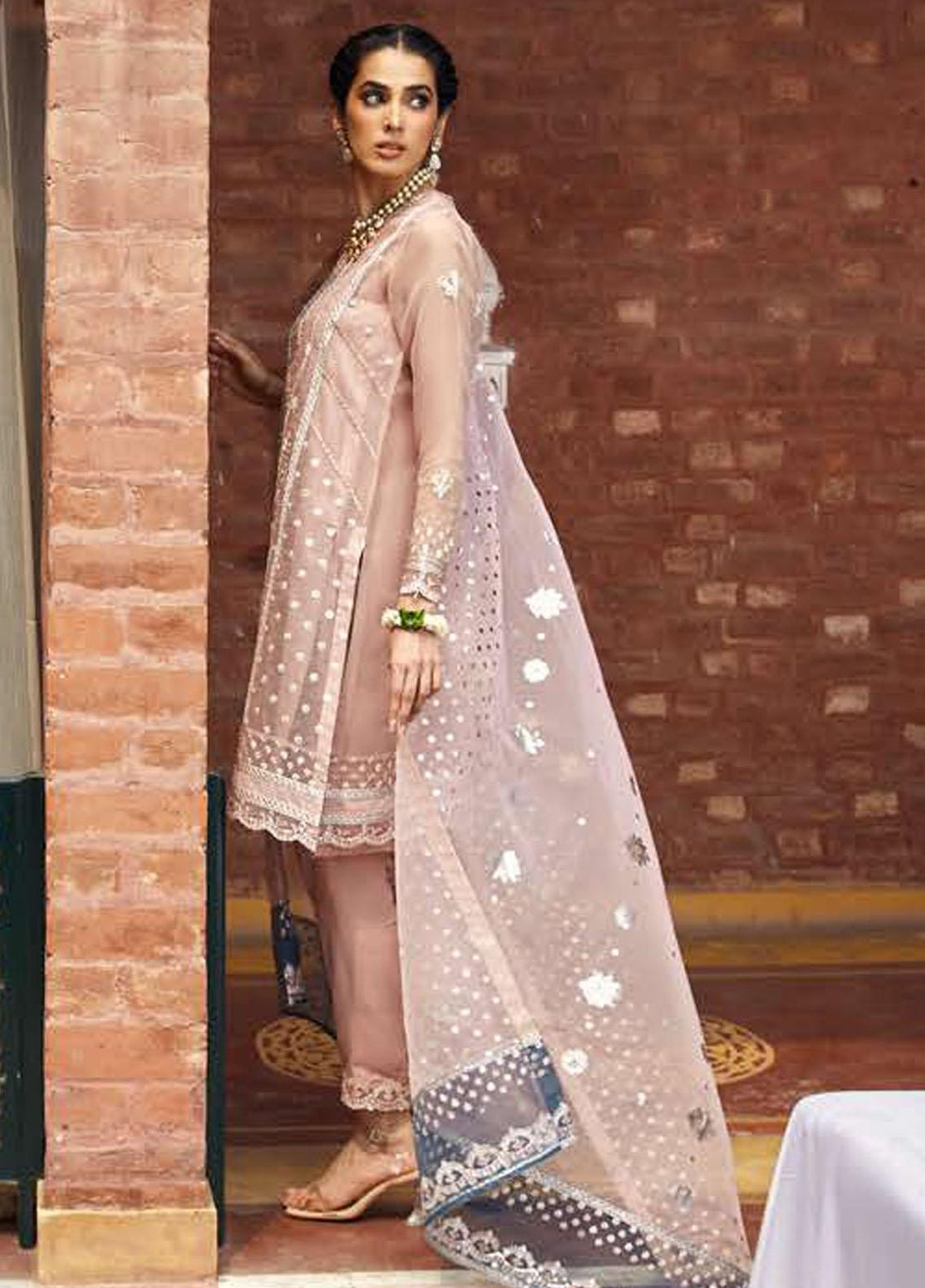 Luxe Atelier by Cross Stitch Embroidered Organza Suits Unstitched 4 Piece CS22LA2 Versilia Fleur - Luxury Collection