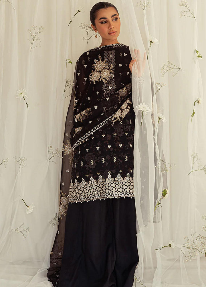 Luxe Atelier By Cross Stitch Embroidered Organza Suits Unstitched 4 Piece CS23LAL D-02 Wisteria Bella - Luxury Collection