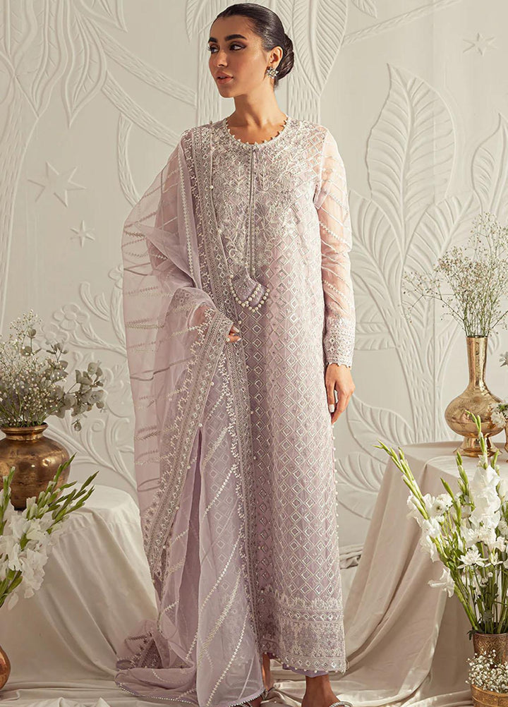Luxe Atelier By Cross Stitch Embroidered Organza Suits Unstitched 4 Piece CS23LAL D-06 Chromatic Hue - Luxury Collection