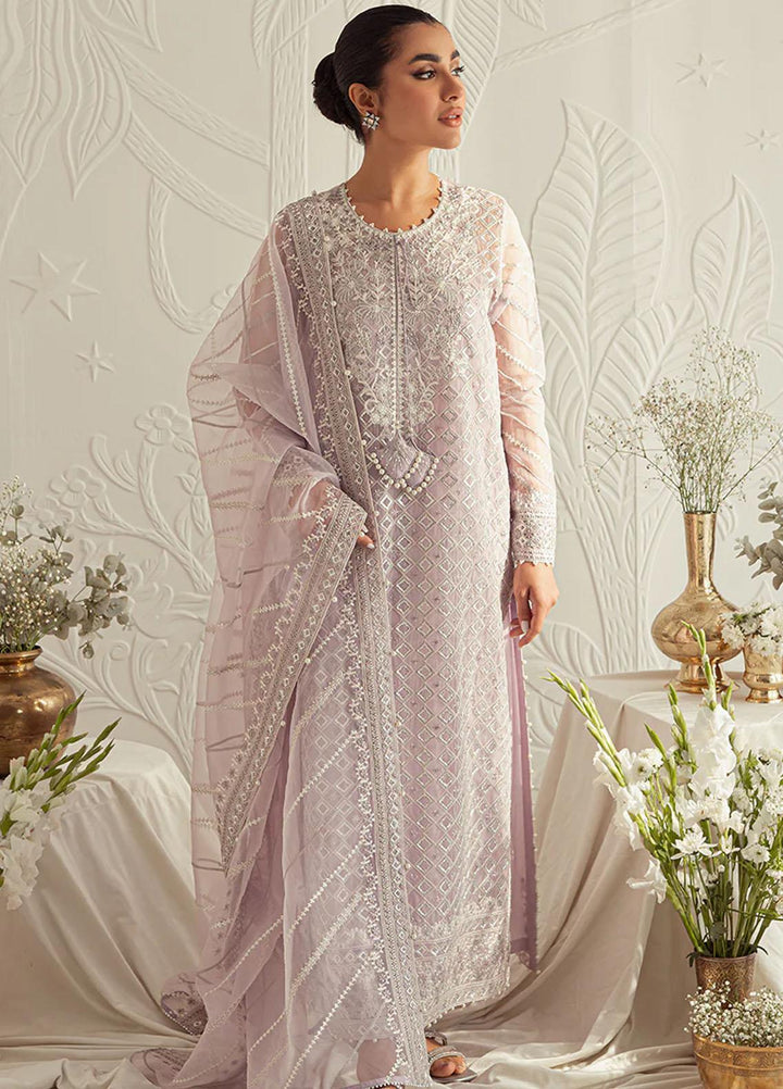 Luxe Atelier By Cross Stitch Embroidered Organza Suits Unstitched 4 Piece CS23LAL D-06 Chromatic Hue - Luxury Collection
